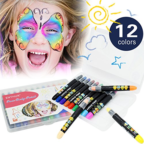Buy ENTHUR Face Paint Crayons, Face Painting Kits, Body Paint, Kids