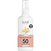 Na&iuml;f - Mineral sunscreen spray - Baby and child - 0% perfume - SPF 50 - Spray without octocrylene - UVA and UVB protection -
