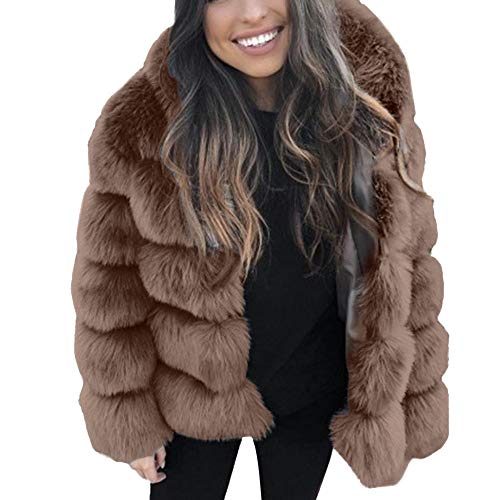 Preisvergleich Produktbild Winter Wintermantel Neue Damenmode Winterjacke Warm Kunstpelz Langarm Sweatjacke Sexy Mantel plus Outwear Winter Oberbekleidung Weihnachten Outdoorjacke Felicove