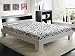 Produktbild Jugendbett Ronja 140x200cm weiss schwarz, Bett komplett + Rollrost + Matratze, Singlebett Gästebett