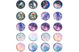 Lunriwis 20 Piezas Pelotas Saltarinas para Niños,32mm Tema spaziale Pelotas de Rebote,Regalo de Flummis,Bouncing Balls para Bolsas Regalos,Relleno Piñata