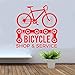 Produktbild yaoxingfu Fahrradgeschäft Und Service Wandaufkleber Fahrradkette Decor Wandbild Fensteraufkleber Benutzerdefinierte Produkt Vinyl Removable Wallpaper ww-3 57x59 cm