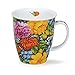 Produktbild DUNOON Fine Bone China Tasse Blumen – Made in England - gelb