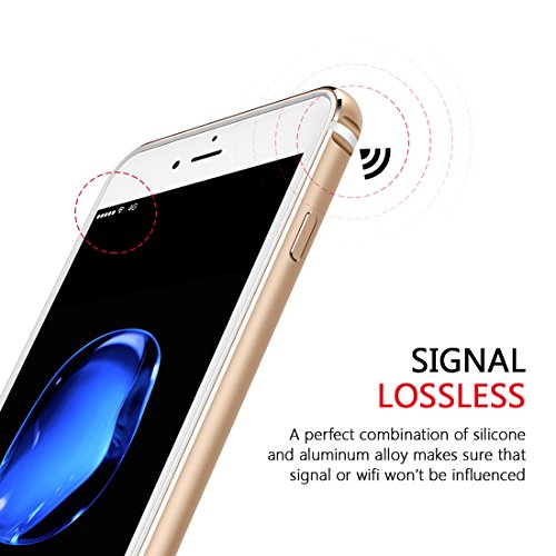 Humixx iPhone 8 Funda  iPhone 7 Funda   Frame  Marco de Dise  o Minimalistic con Silicona Interior y Parachoques de Metal Proteccion Ligero Cubierta para iPhone 7 8 Extre Series 