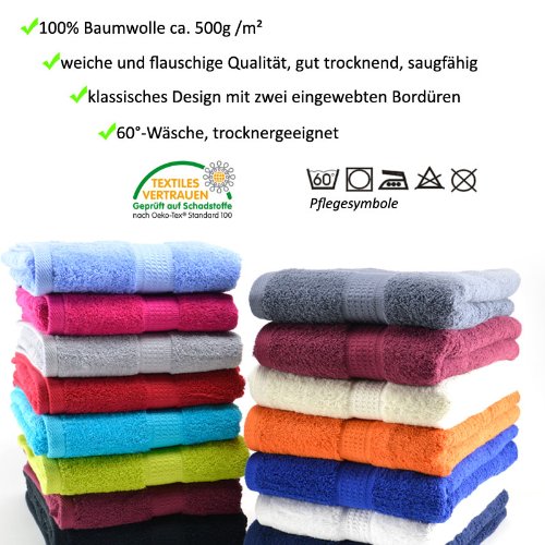 Müskaan Handtuch 50x100cm Farbe silber - 3