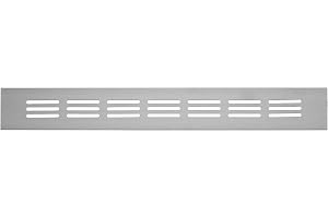 40 x 300 mm aluminium silver ventilationsgaller för ventilation – frånluftsgaller – aluminiumgaller