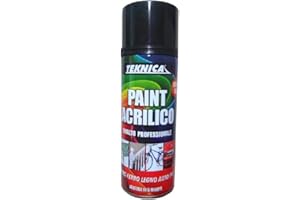 TEKNICA Smalto Acrilico Bianco RAL9010 Lucido Spray RAPIDO Professionale CARROZZERIA Auto Moto 400ML