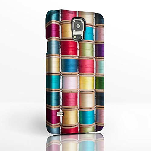 Preisvergleich Produktbild iCaseDesigner - Handyschutzhülle, Nähen, Stricken, für Samsung Galaxy Smartphones, 12 Designs zur Auswahl Hüllen mit Vollbild-Design aus Hartplastik von iCaseDesigner., plastik, Vintage Wooden Cotton Reels, Samsung Galaxy Note 2