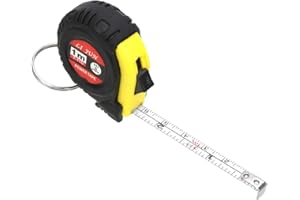 NOPNOG Mètre ruban porte-clés avec règle rétractable de 1 m, couleur aléatoire