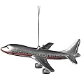 Midwest-CBK 1 X Commercial Airliner Resin Hanging Tree Ornament - Size 4.25 inch , Christmas