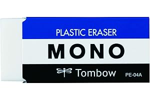 Tombow PE-04A MONO M - Goma de borrar (PVC, ftalatos y sin látex, 19 g)