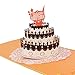 Produktbild 3D Karte, Geburtstagskarte, Hochzeitskarte, Pop Up Karte ¨C Das Geburtstagskuchen ¡­