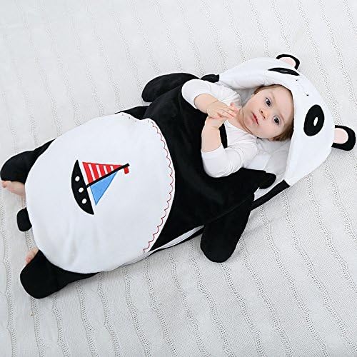 Amooy DiZi Baby Sleeping Bag Panda Pattern Cotton Soft Unisex Cute Sleep Warm Wrap Blanket