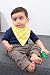 iZiv 4 PACK Baby Bandana Drool Bibs with Adjustable Snaps, Waterproof TPU Lining 0-2 Years (Color-5)