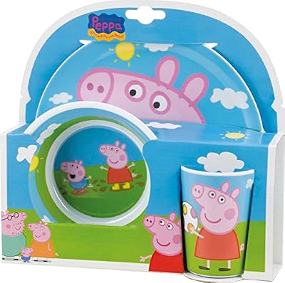 Generique - PEPPA SET 3 PIÈCES MÉLAMINE