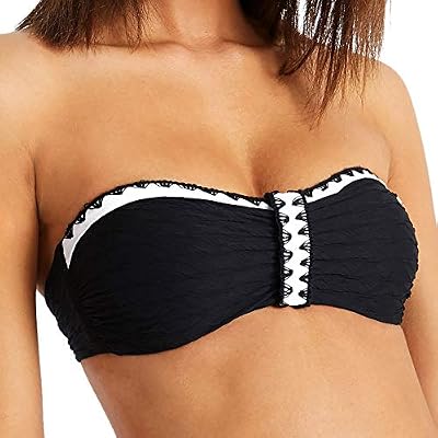 BANANA MOON BIMO ALLCHIC, Haut de Bikini Bandeau, Noir, Taille Fabricant: 42