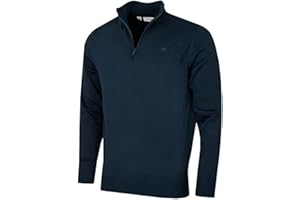 Calvin Klein Hombre Chunky Knit Cotton 1/2 Zip CK Suéter de Golf