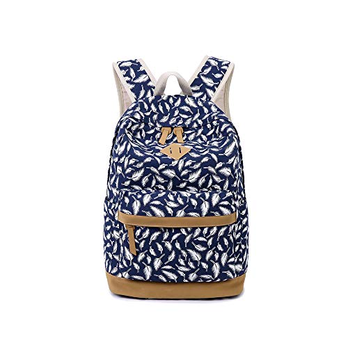 Preisvergleich Produktbild Yuanou Mode Blumendruck wasserdichte Rucksack Damen Schulter Schultaschen Teenager Mädchen Schulrucksack Laptop Taschen Bookbag