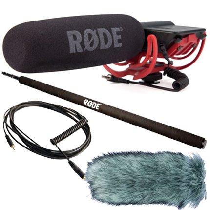 Rode Videomic Rycote (Essentials Pack) + Deadcat Windschutz + Micro-Boompole + VC1 VerlngerungsKabel Rode Videomic Rycote (Essentials Pack) + Deadcat Windschutz + Micro-Boompole + VC1 VerlngerungsKabel