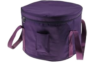 KIOWARE SDENSHI 8-14 Zoll Klangschale Tragetasche, Baumwolle gepolsterte Klangschale Tasche Rucksack, Wasserdicht - Lila - 14 Zoll