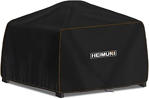 HEIMUNI Funda para Barbacoa Exterior Impermeable, Funda Protectora para Barbacoa Ninja Woodfire XL, Funda Barbacoa Rectangular Cubierta BBQ de Parrilla para Ninja Woodfire XL OG850/OG901 (62x53x33cm)