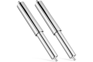 Housoutil Rodillo De Papel Higiénico De Repuesto De Acero Inoxidable con Chapado En Cromo, 2piezas Portarrollos De Papel Higiénico Retráctil con Resorte