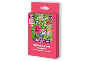 AGRONOM TESTED IN THE GARDEN AGRONOM | FALLOW PERENNIAL FLOWERS | Mezcla de prados de flores y semillas de pasto | Pradera floreciente respetuosa con los insectos para abejas, abejorros | Semillas de flores | 15 plantas | ~1Om²