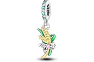 Narmo Zawieszka ze srebra wysokiej próby 925, kompatybilna z bransoletkami i łańcuszkami, charms, motyl, prezent dla dziewcząt