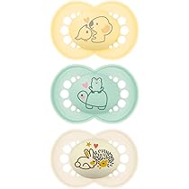 Lot De 4 Tétines MAM Original Jour Et Nuit - Pour 18-36 Mois, Silicone SkinSoft, Forme Orthodontique, 2 Phosphorescentes - Sans BPA