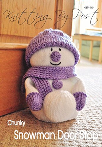 Knitting Pattern for a Snowman Doorstop. Christmas Knitting Pattern. Gift Ideas. Knit Purl Rib SSK Stocking Stitch - UK Knitting Pattern