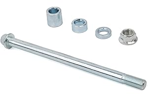 Mokuo 12mm 180mm Front Rear Axle with Bushing 5mm 10mm 20mm Fit for Pit Dirt Bike Moped Scooter QUAD ATV Mini Bike Parts