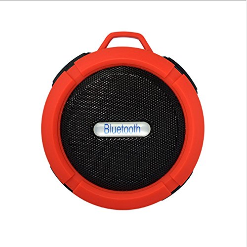 Preisvergleich Produktbild NSOP Tragbare Drahtlose Bluetooth-Lautsprecher, Outdoor-Subwoofer und Wasserdichter Mini-Bluetooth-Lautsprecher mit Saugnapf Für Camping, Strand, Sport, Pool-Party, Dusche,Red