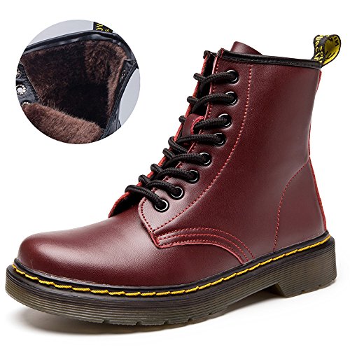 SITAILE Unisex-Erwachsene Bootsschuhe Derby Schnürhalbschuhe Kurzschaft Stiefel Winter Boots für Herren Damen - 2