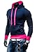 STEGOL AK57 Pink L [1A1] Classical Men's Hoodie Jumper Casual Blouse With Hood