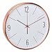 Produktbild TFA Dostmann 60.3534.51 Funk-Wanduhr mit Kupferrahmen und Sweep-Werk (Kupfer mit Batterie)