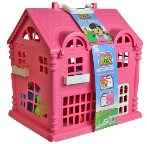 Great Gift For Girl's JUMBO PLAY HOUSE BUILDING BLOCKS / Toys Play Game Toddler Boys Girls Unisex Cool Educational Shop Store Christmas XMAS Classic Popular Unique Preschool Discount Child Childrens Creative Learning Building Special Present Rare