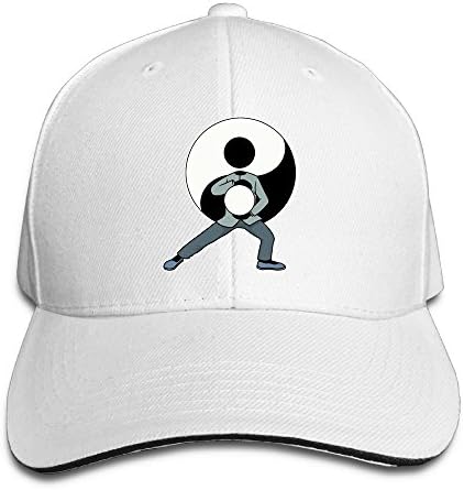 ROLEXGOOD NCUJE Tai Chi Art Fashion Boy Girl Unisex Adjustable Sandwich Baseball Hat Red White