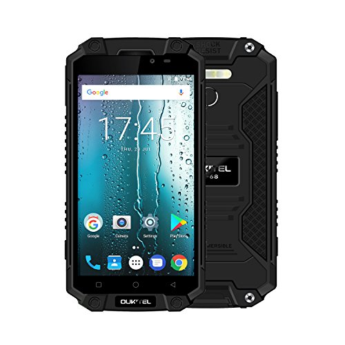 OUKITEL K10000MAX 4G Smartphone 5.5 '' 10000mAh batteria 1.3GHZ 3GB RAM + 32GB ROM, macchina fotografica di 8MP + 16MP di Android 7.0 Impermeabile, antipolvere, shockproof per gli appassionati estern