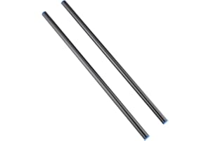 LEFTFOTO 300 mm lange Stangen aus Aluminiumlegierung, 15 mm für Follow Focus, Schienen-Unterstützungssystem (2 Stück)