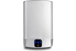 ARISTON Fleck Duo 7 - Calentador de Agua Electrico Multiposición + Sistema ECT, Termo Electrico 50 Litros Plano 50,6x27,5x77,6 cm - Fabricado para Instalación en España (Clase de Eficiencia Energética B)