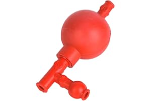 ENTATIAL Peleusball, Quantitativer Pipettierball, Gummi Roter Quantitativer Saugkolben für Fachleute in der wissenschaftlichen Forschung