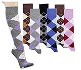 3 Paar Kniestrümpfe Computer-Kniestrümpfe'Karo'...