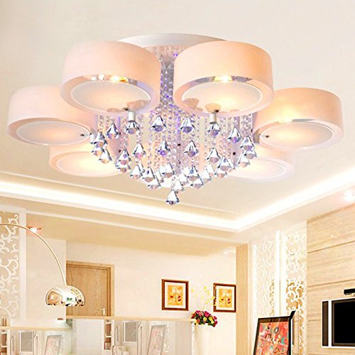 Preisvergleich Produktbild LED-Kristalldecken Wohnzimmer modernen minimalistischen Aluminium-Schlafzimmerlampe Restaurantk¨¹che Balkon Decke Gre 950 * 400mm runde Fernbedienung Schalter E27 Lampenfassung