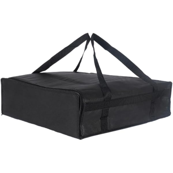Sac Isotherme Pliable Pour Livraison De Pizzas - 35x35x10 Cm - Réutilisable Et Facile à Nettoyer