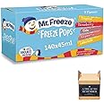 Mr. Freeze Pops Assorted Flavours 140x45ml |(Lemonade,Raspberry,Strawberry+Tropical)