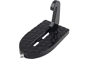 Chelhead Pédale de porte de voiture porte étape pliante échelle crochet repose-pieds accessoires de voiture facile d'accès toit adapté pour SUV, RV, voiture d'affaires, voiture familiale