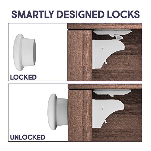 Cerraduras Magnéticas de Seguridad para Bebés y Niños - para Armario y