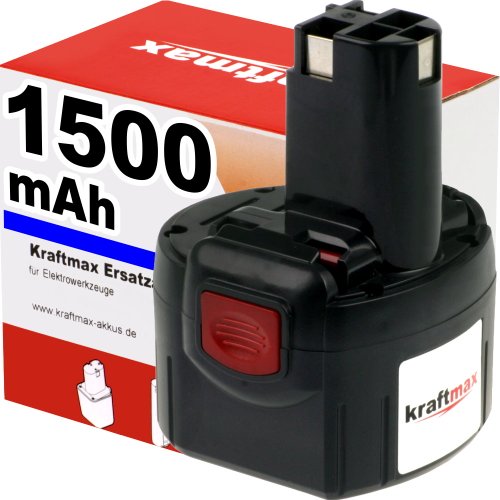 Akku für BOSCH 2607335461 - 9,6V / 1500mAh / Ni-Cd - MARKENZELLEN in Profiqualität für maximale Power und lange LEBENSDAUER
