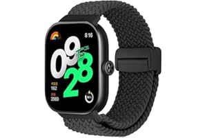 GOODZWETCH Pleciony pasek do Xiaomi Mi Smart Band 8 Pro / 9 Pro / Redmi Watch 4 / Watch 5 dla kobiet i mężczyzn, sportowy pasek zastępczy, elastyczny nylonowy pasek do zegarka z zapięciem magnetycznym