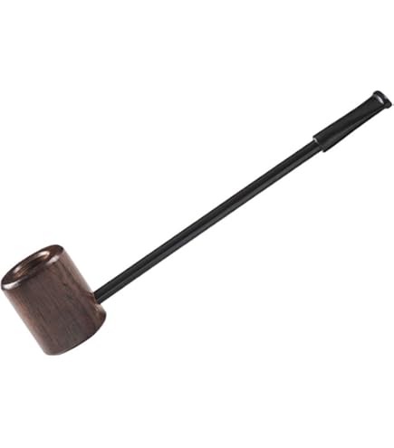 Weedness Wooden Pipe In Black 10 Cm Ebony Hand Carved - Foto 4